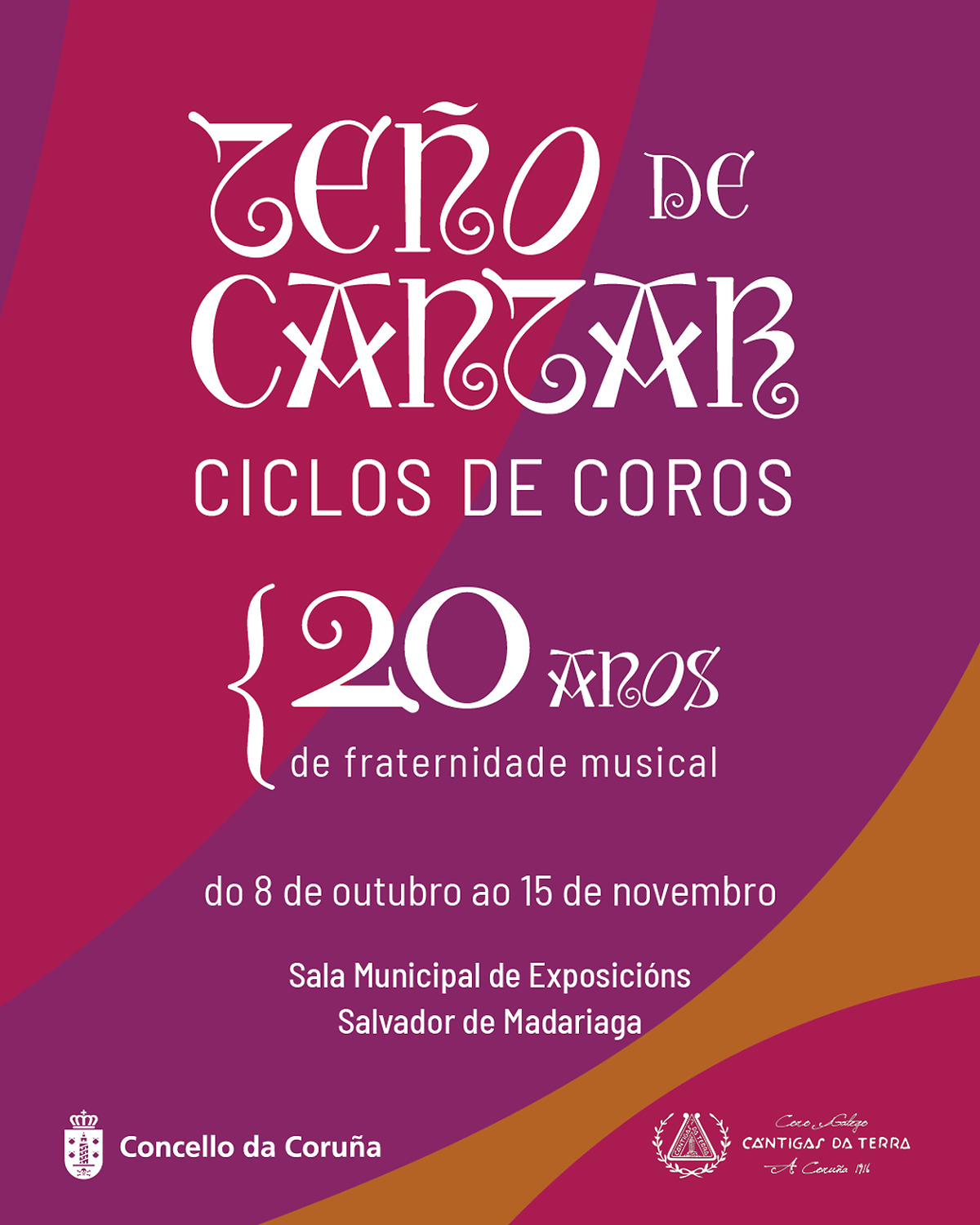 A Coruña inaugurates exhibition 'Teño que cantar' to celebrate 20 years of the Choir Cycle