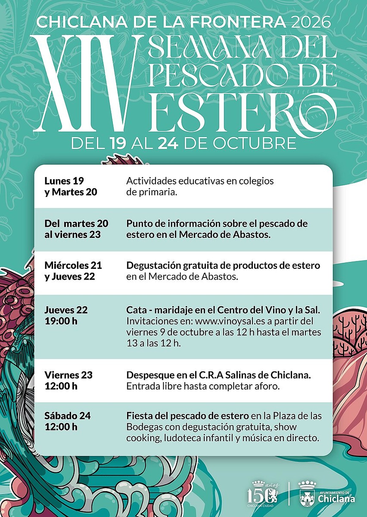 Despesque and popular festival highlight the week of estuary fish in Chiclana