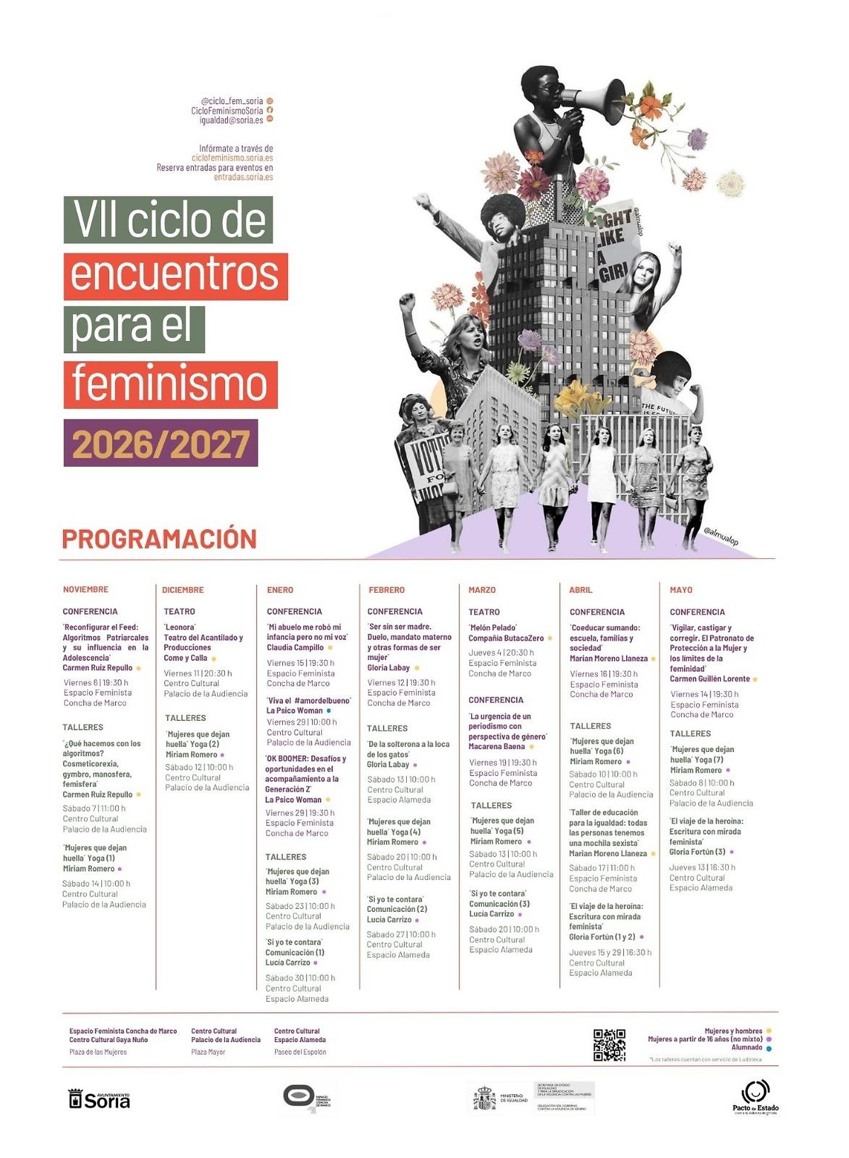 Soria to host seventh cycle of feminist encounters with diverse activities