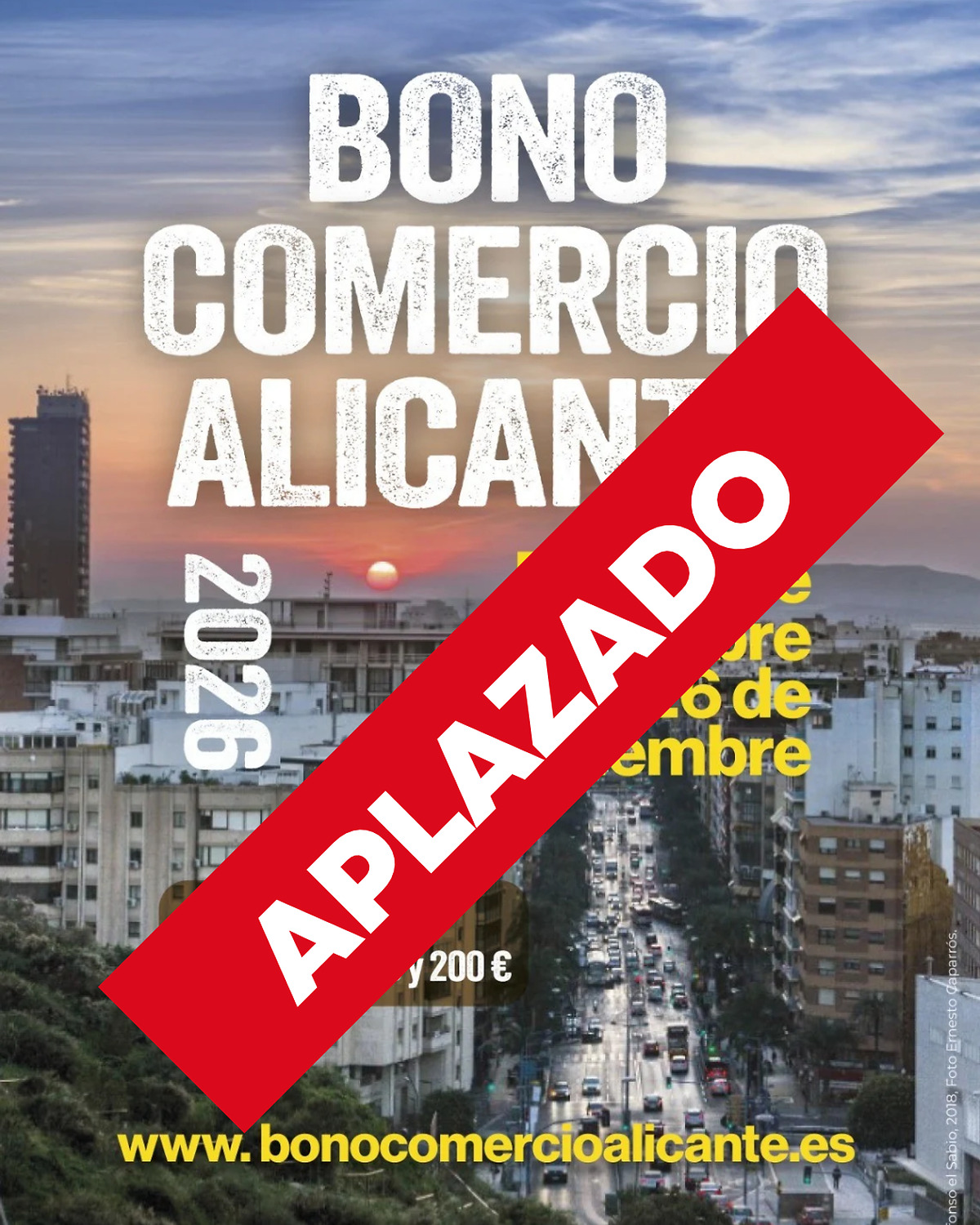 Bono comercio 2026 postponed due to international cybersecurity alert