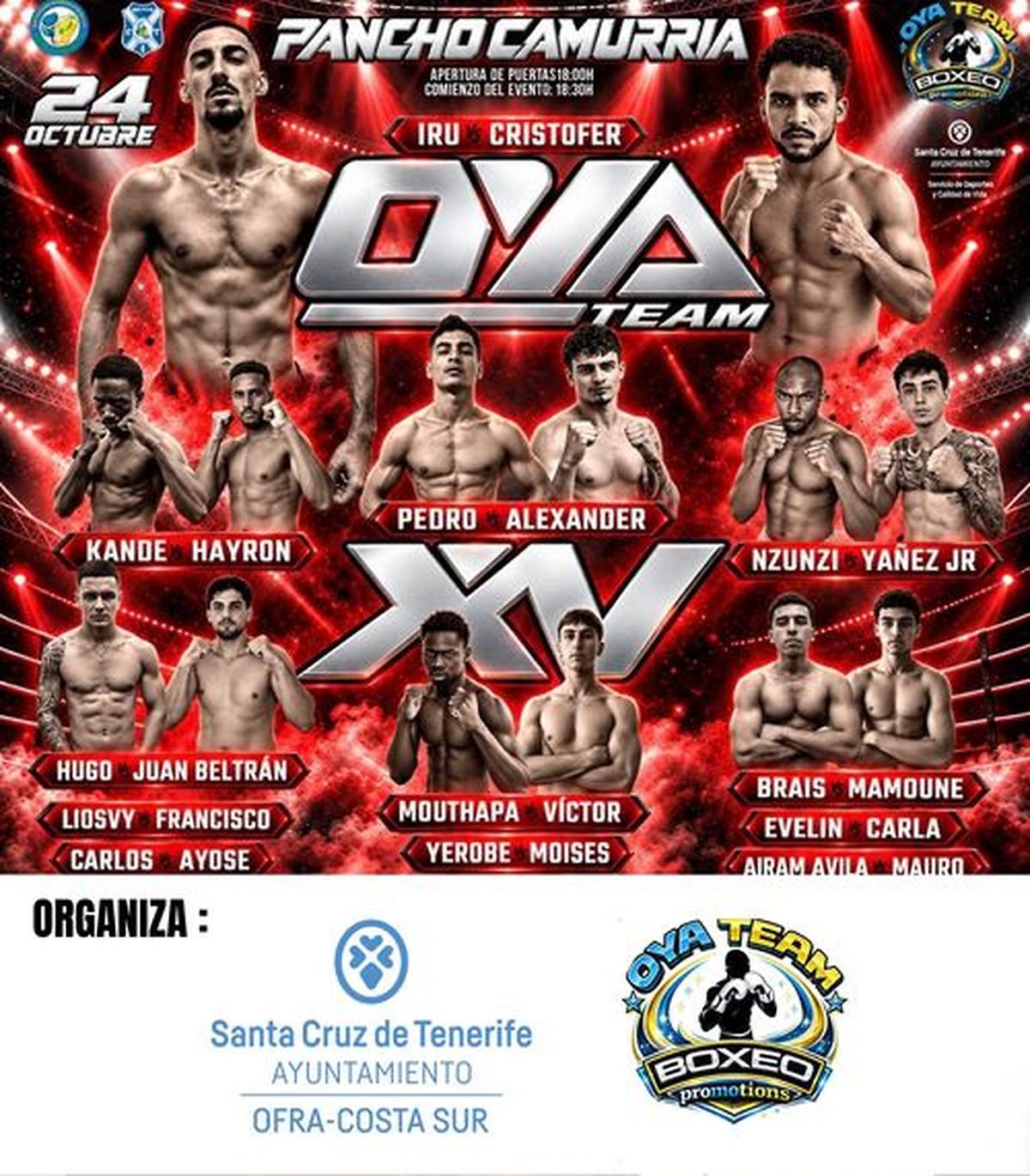 Santa Cruz to host the 15th Oya Team boxing gala at Pancho Camurria pavilion