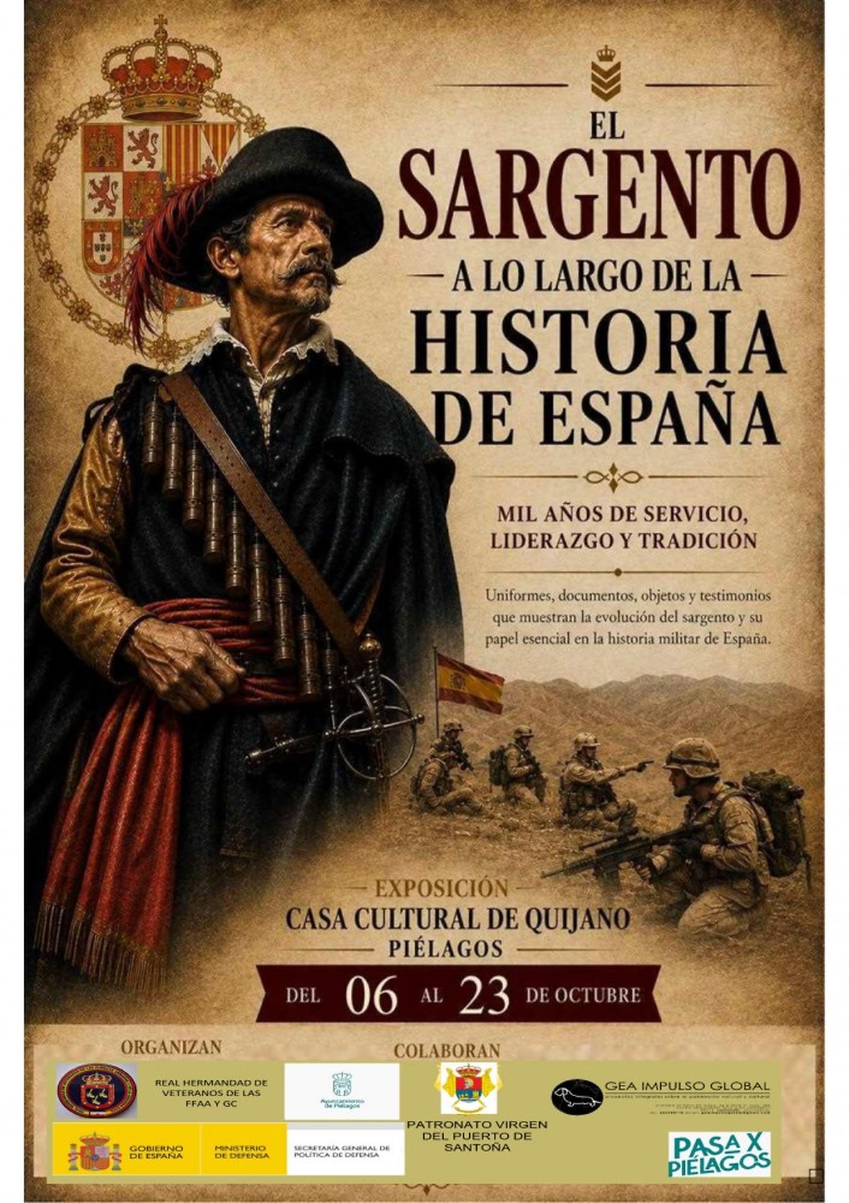 exhibition 'the sergeant throughout the history of spain' to take place in piélagos from october 6 to 23