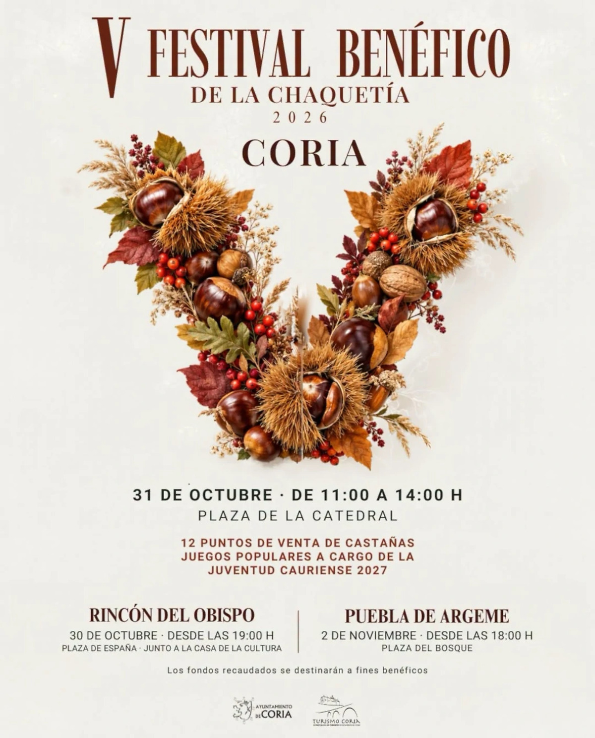 Coria to host fifth charity festival of chaquetía in support of AOEX on 31 October