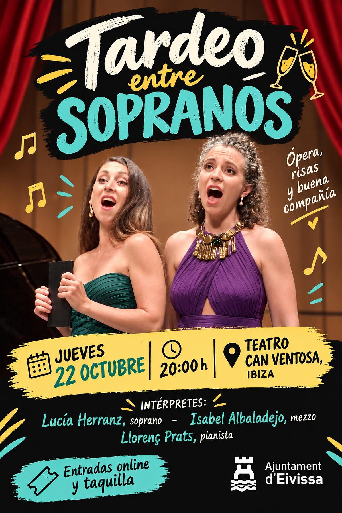 Ajuntament d'Eivissa presents tardeo entre sopranos, a musical blend of opera and humour