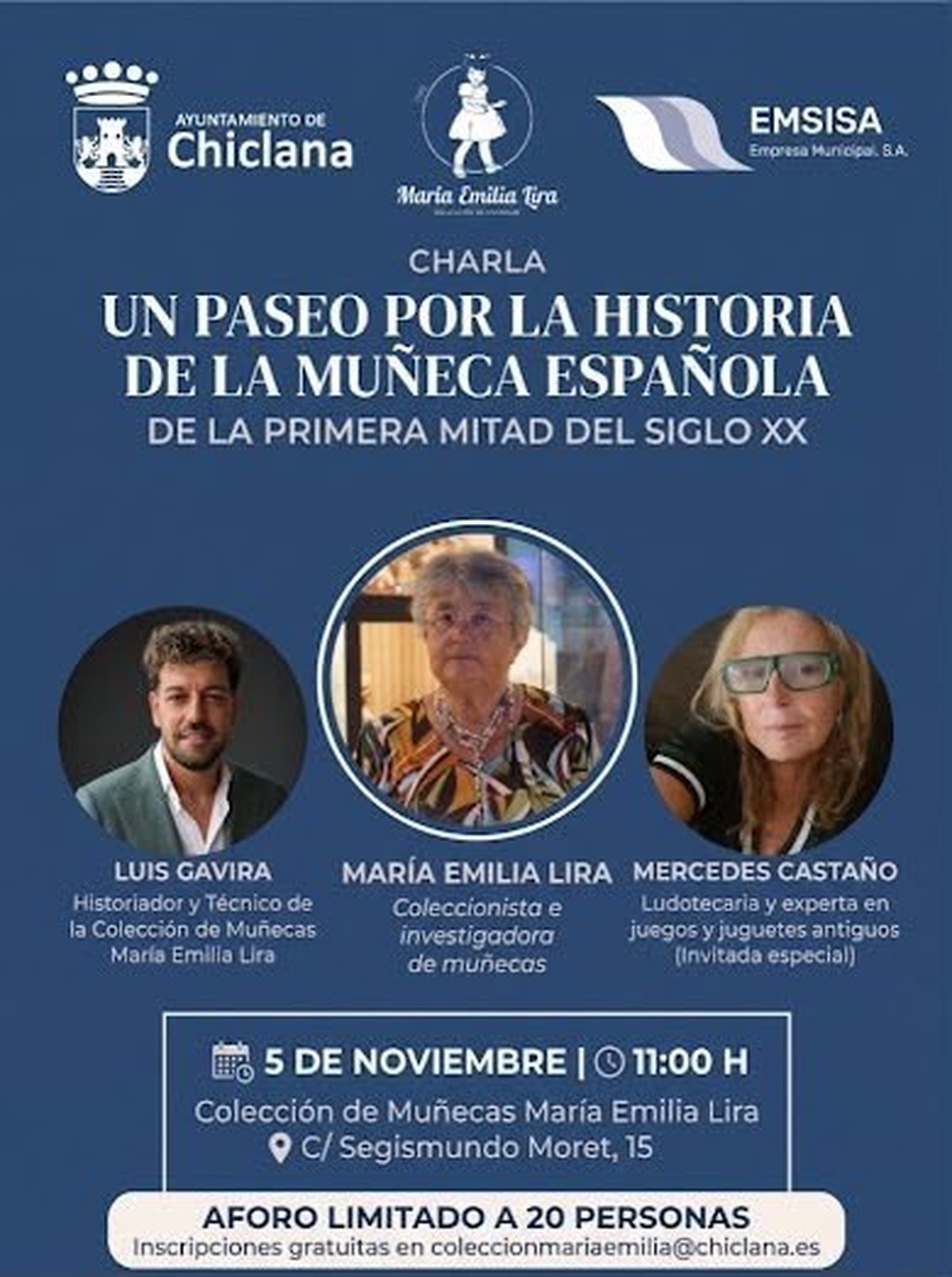 Talk on the history of the Spanish doll at María Emilia Lira Doll Collection