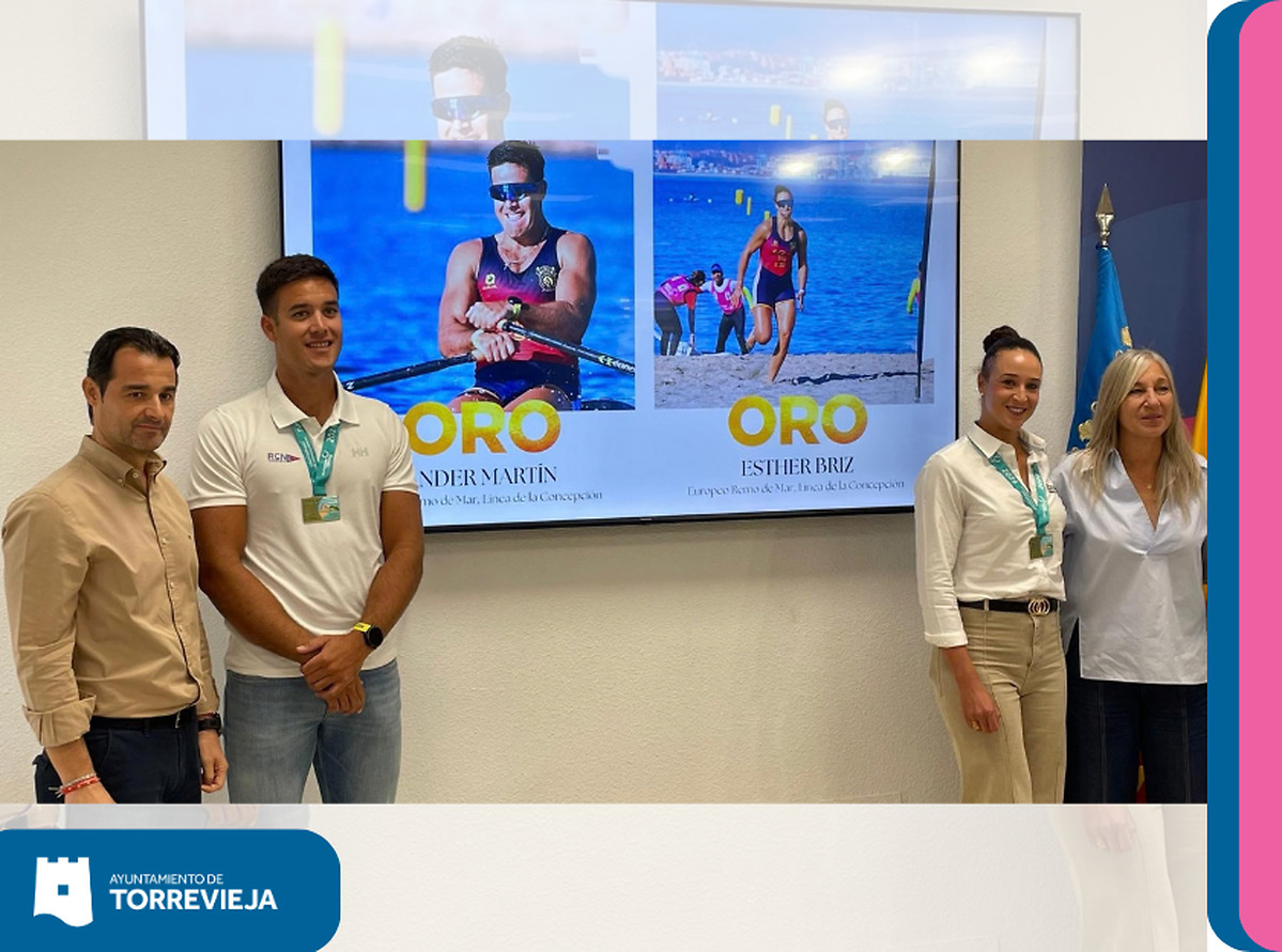 Torrevieja mayor honours european champions ander Martín and esther briz