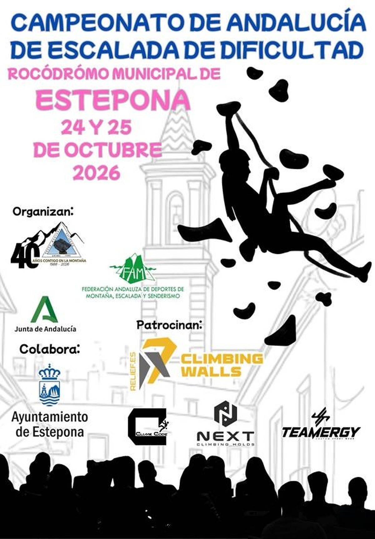 Estepona to host the andalusia difficulty climbing championship on 24 and 25 october